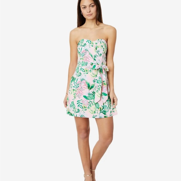 NWT Lilly Pulitzer Kylo Strapless Skirted Romper - Picture 2 of 4